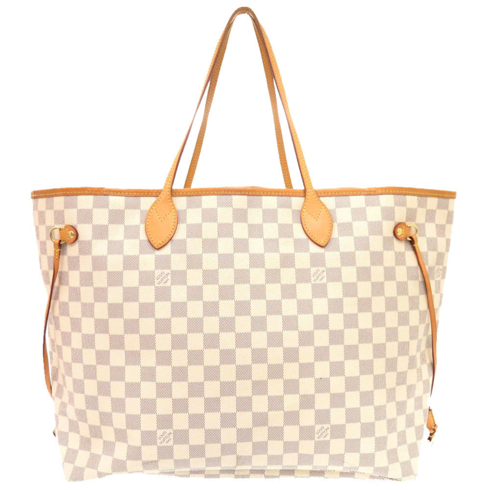 Louis Vuitton Neverfull GM Damier Azur Tote Bag with Pouch N41360 LV 0289 LOU... - Picture 2 of 10